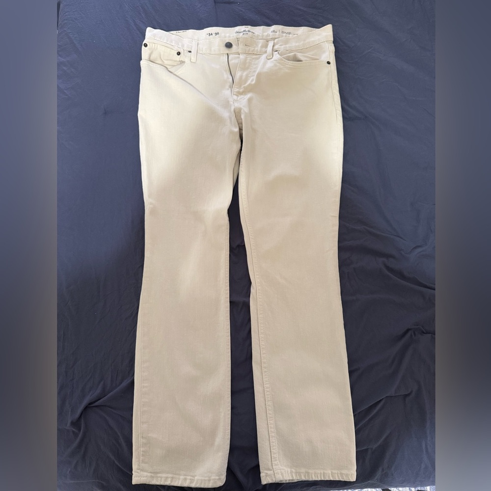 Goodfellow & Co Cream Slim-Fit Pants
